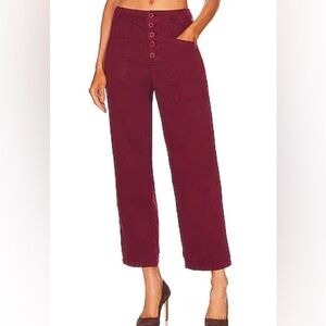 Pistola Burgundy Wide Leg Pants